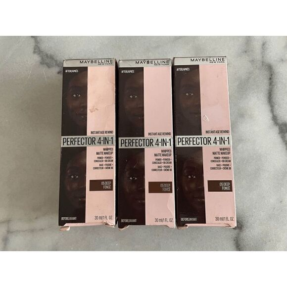 Maybelline Perfector 4-in-1 Whipped Matte Foundation in 05 Deep Lot of 3 - Picture 1 of 2